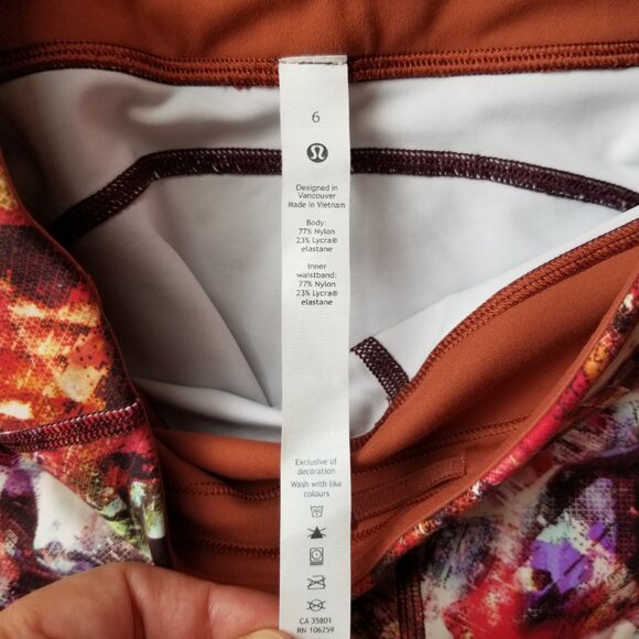 Lululemon Invigorate High-Rise Tight 25" in Urbantricity Multi, size 8, EVERLUX - Picture 2 of 10